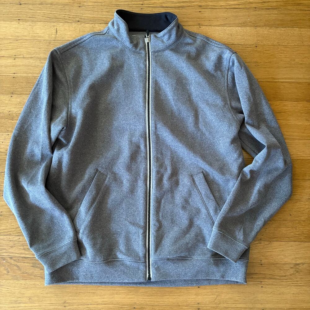 Pebble Beach Performance Men’s Full Zip Jacket Medium with Pockets Gray